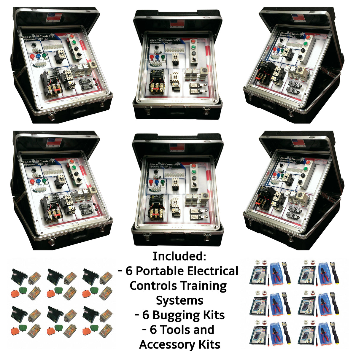 Portable Electrical Controls Training System, 6 PK| LearnLab Product[